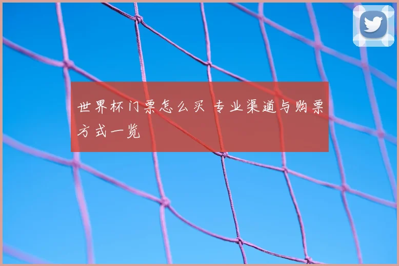 世界杯门票怎么买 专业渠道与购票方式一览